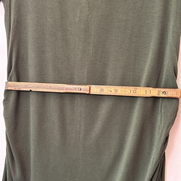 Feathers Maternity Dresses knit comfy set of 2 military green and mauve EUC - Picture 14 of 15